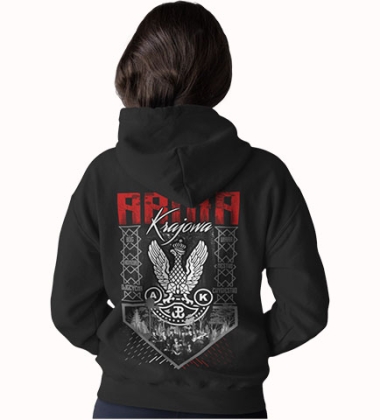 Damska bluza z kapturem ARMIA KRAJOWA